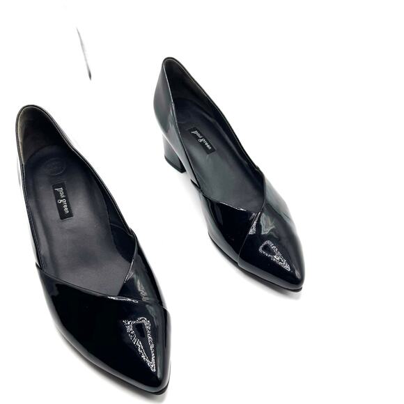 Paul Green black patent leather Rendi Pointed Toe Slip On Pumps 5.5 ( US 8) - Picture 2 of 16
